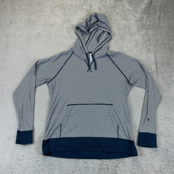 Kuhl Navy and White Striped Hoodie - Picture 1 of 10